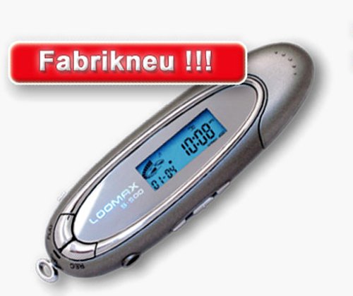 Lautsprecher: LOOMAX S500 Tragbarer MP3-Player USB-Stick mit 128 MB in silber