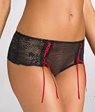 JLo Lingerie Fancy Pants Fishnet Lace-Up Thong Panty