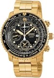 Seiko Men's Flight Alarm Chronograph Watch #SNA414