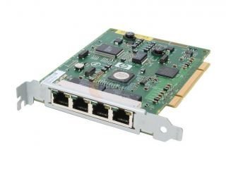 Heimkinosysteme: HP NC150T PCI 4-Port Gigabit/Switch Adapter NIC Giga 32Bit PCI-X RJ45x4 10/100/1000