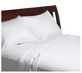 Divatex 230-Thread-Count Sateen King Sheet Set with Bonus King Pillowcases, White