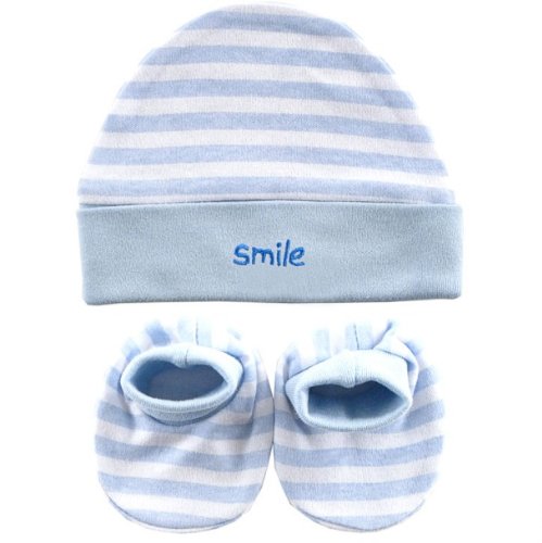 Blue Cap & Bootie Set