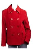 Black Rivet Womens Wool Double Breasted Peacoat