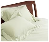 Wamsutta Pique Reversible Jersey Twin Duvet Set with Bonus Standard Sham, Celery