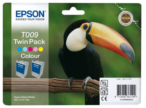 Drucker: Epson TWINPACK 2x COLOR C13T009401 Tintenpatronen f�r Stylus Photo 900/1270/1290