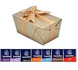 1 lb Napolitain Sampler Ballotin - Mint, Cinnamon, Orange, Nibs, Feuilletine, 72% Pure Origin Sao Tome, Milk, White, Dark