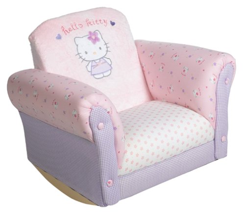 Hello Kitty Upholstered Rocking Chair