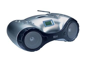 Kompaktanlagen: Karcher Tragbarer MP3-CD-Player mit Radio silber/schwarz