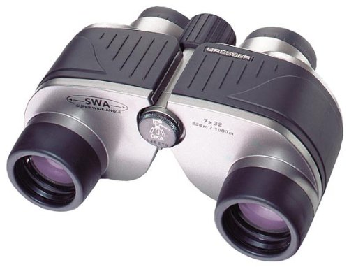 Kamerazubeh&ouml;r: Bresser SWA 7x32 Fernglas silber-schwarz Weitwinkel