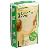 Seventh Generation Chlorine Free, Hypo-Allergenic Disposable Baby Diapers - Large (16-38 lbs.) 34 Diapers