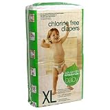 Seventh Generation Chlorine Free, Hypo-Allergenic Disposable Baby Diapers - Extra Large (27+ lbs.) 30 Diapers