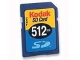 Kodak Branded Cards - Sd CARDS512 Mb No Security
