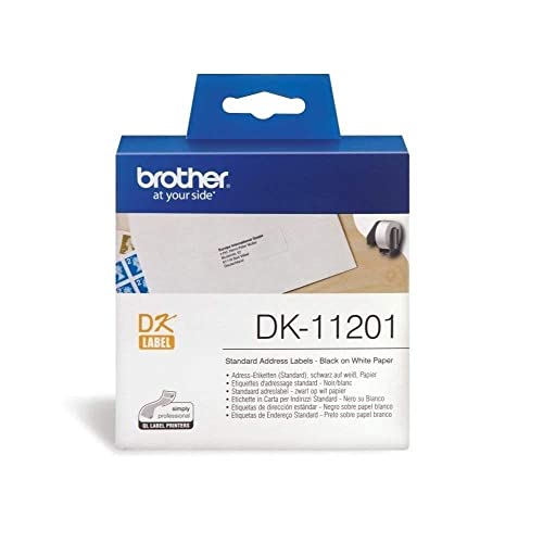 Kamerazubeh&ouml;r: Brother Adress Etiketten (Standard),(Papier) wei�, 29x90 mm, 400 St./Rolle