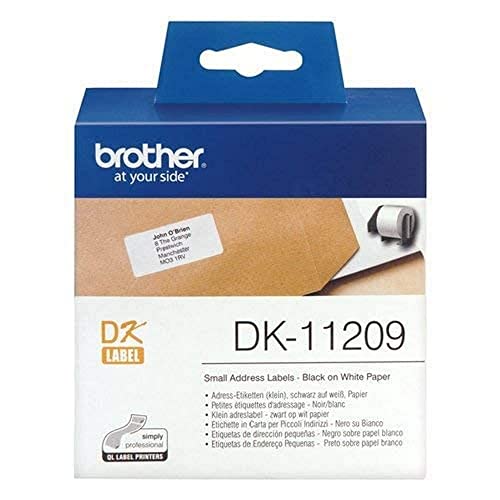 Kamerazubeh&ouml;r: Brother Adress-Etiketten (klein) Papier wei�, 29x62 mm, 800 St./Rolle