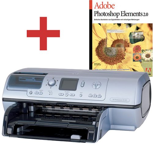 Heimkinosysteme: Hewlett-Packard Photosmart 8150 Tintenstrahldrucker inkl. Adobe Photoshop Elements 2.0