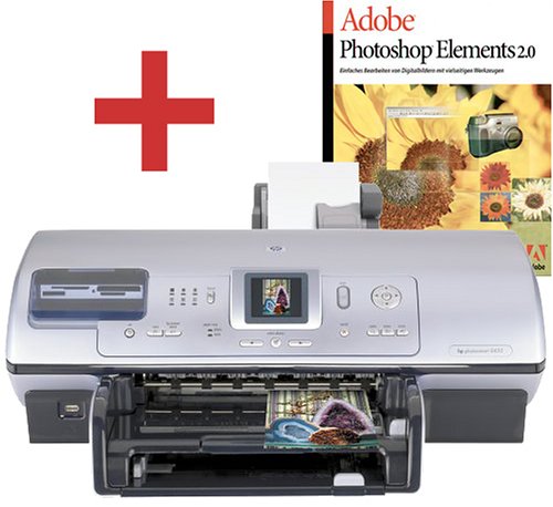 Heimkinosysteme: Hewlett-Packard Photosmart 8450 Tintenstrahldrucker (Fotodrucker) inklusive Adobe Photoshop Elements 2.0