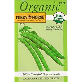 Certified Organic Seeds: Kentucky Wonder Beans