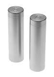 Global Decor Stainless-Steel Tall Salt and Pepper Shaker Set