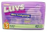 Luvs Ultra Leakguards Unisex Diapers, Size 3 Fits 16 to 28 lbs Jumbo Pack, 40 ct