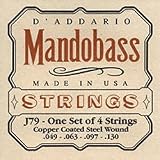 D'Addario J79 Mandobass/ Copper Coated Steel