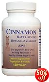 Cinnamon Bark Capsules, Help Maintain a Healthy Blood Sugar Levels, 100% Pure Cinnamon in a... by 