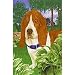 Basset Hound Gifts Basset Hound Collectibles :
 Bassett Hound Garden Flag by GR8 Dogs (Multi, 12' X 18')