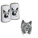 Search : Akita Small Salt and Pepper Shakers, Porcelain by Rosalinde (3')