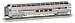 HO RTR SS 85' Budd Full Dome/Lighted, Amtrak/PhI