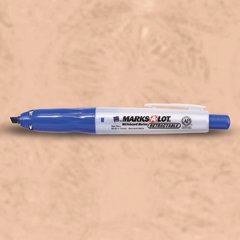 AVE69496 Marks-A-Lot� Retractable Whiteboard Marker, Chisel Tip, Blue