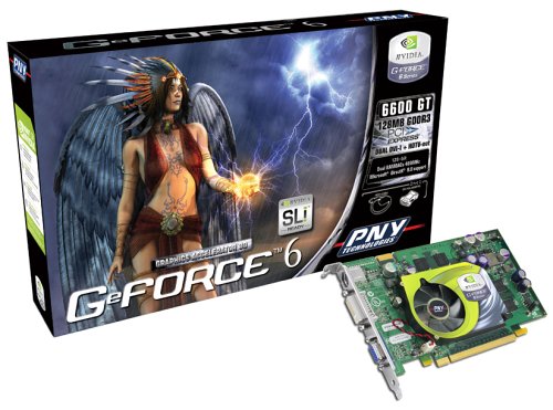 Projektoren: PNY NVidia GeForce 6 6600 GT 128MB PCI-Express Grafikkarte