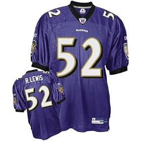 Ray Lewis #52 Baltimore Ravens Youth NFL Replica Player Jersey by Reebok (Black) by Reebok