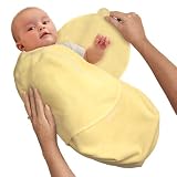 Swaddleme&reg; Adjustable Infant Wrap 100% Cotton Knit Small, Yellow