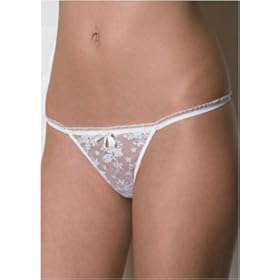Floral Lace lo-rise g-string by Betsey Johnson
