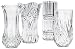 Cristal D'Arques Assorted Bud Vases, Set of 4