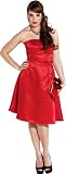 50's Strapless Satin Formal Bridesmaid Prom Dress
