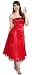 50's Strapless Satin Formal Bridesmaid Prom Dress