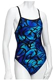 Speedo Womens Lycra Tribal Etching Geoback Swim Suit