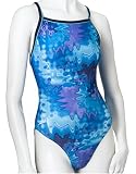 Speedo Womens Watercolor Flyback with Piping Endurance Swimsuit