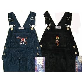 Toddler Boys Sizes 2T 3T 4T Cotton Corduroy Embroidery Bib Pocket Overall by Astro