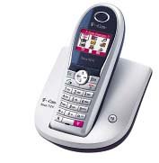 TV Ger&auml;te: T-Com Sinus 712 Komfort, Schnurloses DECT/ GAP-Telefon mit Farbdisplay, polarweiss/ silber