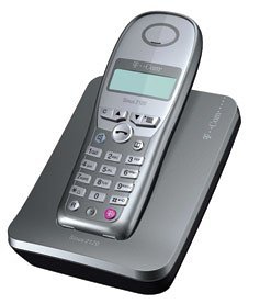 TV Ger&auml;te: T-Com Sinus 2120 schnurloses Telefon schwarzblau/ magnesium