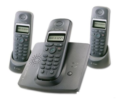 T-Com T-Easy C214 Trio schnurlos Telefon mit 2 Mobilteilen