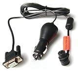 Garmin compatible PC Interface Cable with Cigarette Lighter Power Adapter for StreetPilot III, 60C, GPSMap 60C & 60CS, 72, 76, 76C, 76CS, GPS V, etc. (4-pin connectors)