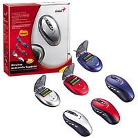 Handys ohne Vertrag: Genius Wireless NetScroll+ Superior blau schnurlose optische Maus wiederaufladbar