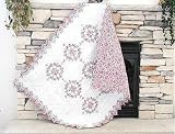 Pink Lace Throw/ Baby Quilt - Free Shipping