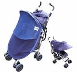 Protect-a-Bub Deluxe Single Stroller/ Jogger Sunshade Attachment Navy