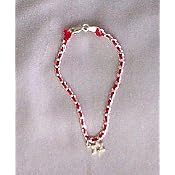 Red String and Sterling Silver Kabbalah Bracelet w  Star of David by Arkansas Crystals