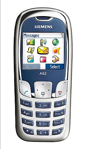Festplatten: Siemens A62 denim blue Handy