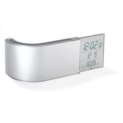 Elektronik und Foto: Addex AD 150 Uhrenradio silber/grau