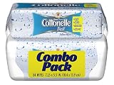 Cottonelle Flushable Folded Wipes with Aloe & E, Tub/Refill Combo Pack (84 Wipes)